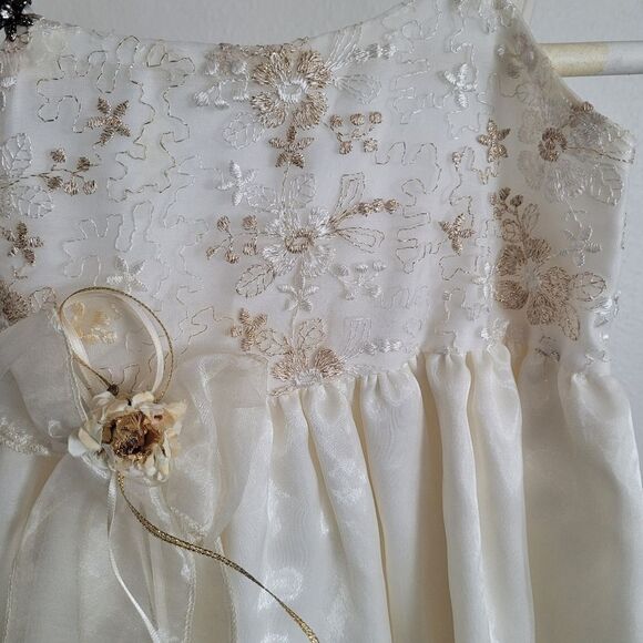 Girls dress size 5 vintage flower girl Pinokio party dress - Picture 4 of 8